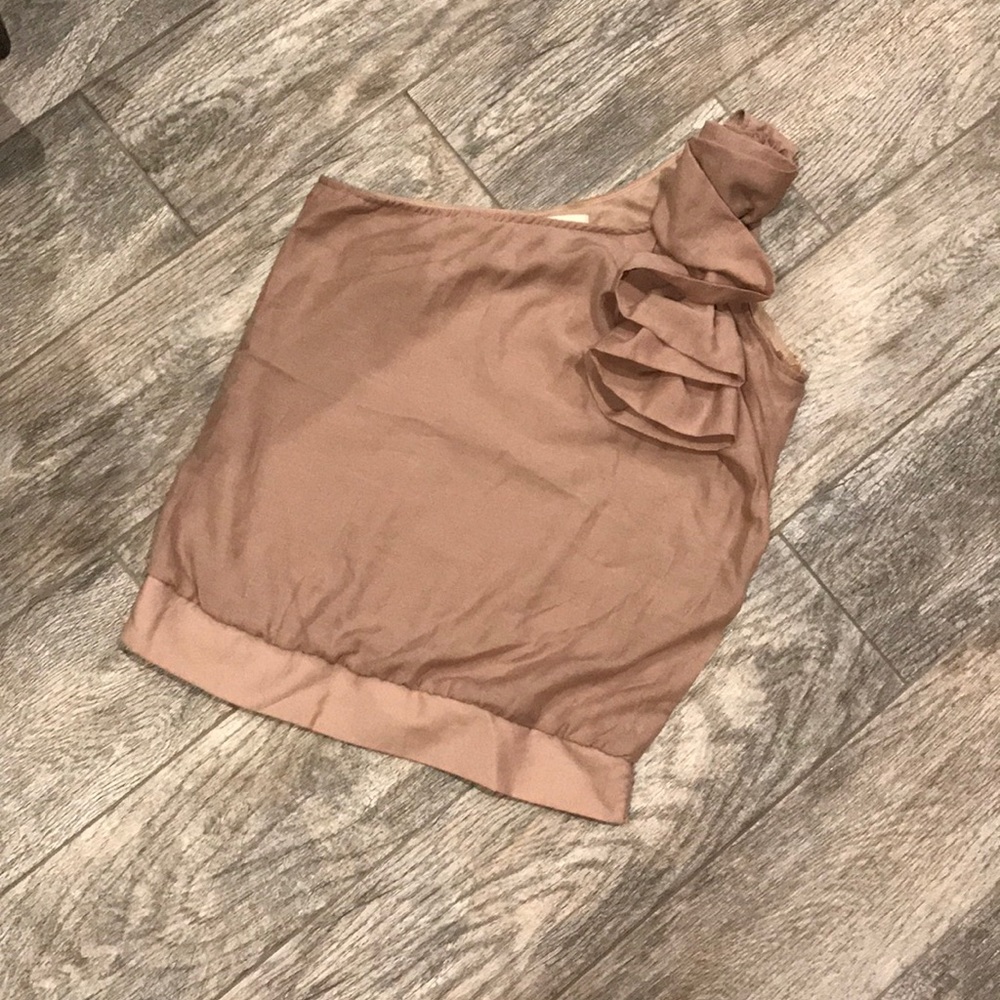 One sided ruffle elegant top